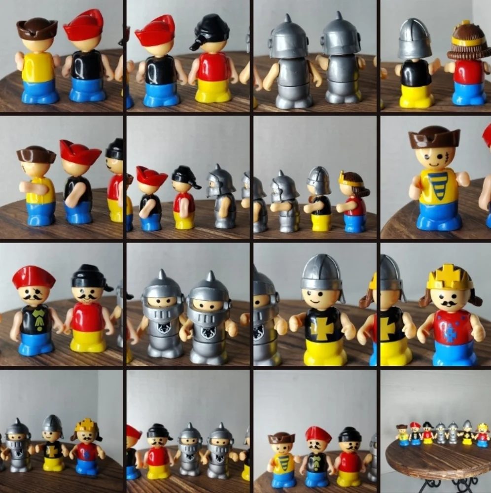 Vintage PlaySkool Lot Lil Playmate King Knights Figures Soldier Guards Pirate